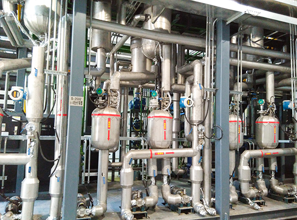 Molecular distillation plant